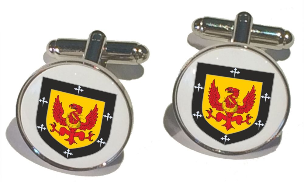 Family Crest Cufflinks Rnd